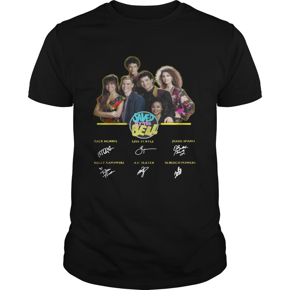 Saved By The Bell Characters Signature Shirt
